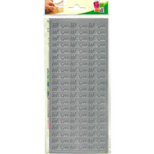 Menu - PEEL OFF'S SILVER 105x232 - Main color: White - Color: Silver