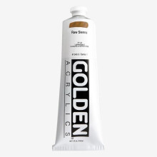 Tinta Acrílica Espessa - GOLDEN - Sienna Crua - 150ml - Marrom - Resistência à Luz
