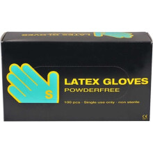 Gants de latex - Taille Small - 100 pcs - Caoutchouc naturel - Mixte - Blanc