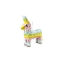 Piñata para ocasião festiva, dim. 39x13x55 cm, cores pastel, 1 peça