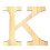 LETTERA K - 11.5 CM - LEGNO 1