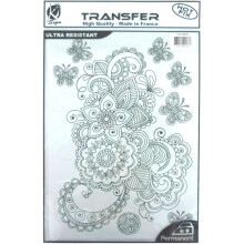 Ki-Sign - Transferencia termoadhesiva Arabesco negro A4