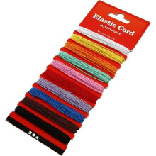 Lote de rollos de cordón elástico - No especificado - 1 mm - 10 colores surtidos - 3,5 m - 10 pcs