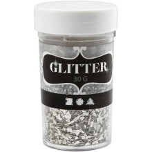 Paillettes planas brillantes con un toque brillante - entregadas en un frasco con tapa de rosca. réf 28431