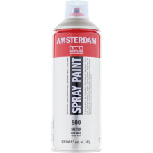 Bomboletta di vernice Amsterdam 400 ml argento