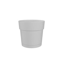 Blumentopf mit Wasserreservoir CAPRI GROSS - Kunststoff - Taupe - Rund - L 29,5 X B 29,5 H 28,2 cm - ARTEVASI