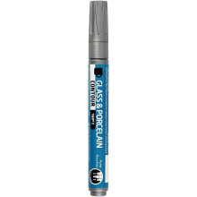 Marcador de contorno com tinta cobertura à base de água, para vidro, porcelana, metal e cerâmica escura. ref 31315