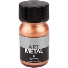 Tinta metálica à base de água, que cobre bem e pode ser utilizada na maioria das superfícies. ref 30695