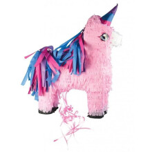 Piñata - Festa de Scrapcooking - Unicórnio - 360x160x580 mm - 1 peça - Tradição mexicana