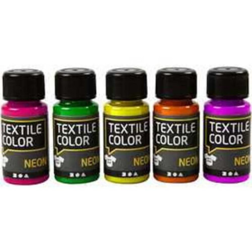 Textile paint - High quality - Black - Water-based - Iron fixation - Durable
