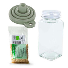 Maustepullon jauhin + suppilo + valkosipulijauhe 40 g