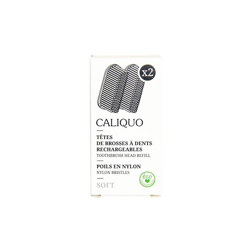 Toothbrush refills - Caliquo - Pack of 2 - Vegan - Eco-friendly - Soft