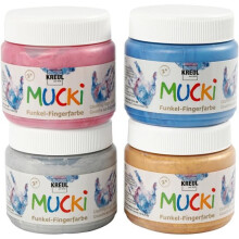 Sormiväri - 20 - Assortti - 150 ml - 4 kpl - Vesipohjainen