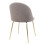 2 grey velvet dining chairs with brass legs 4
