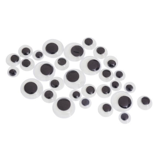 Conjunto de olhos móveis fosforescentes