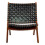 Perugia Leather Armchair, black. 3