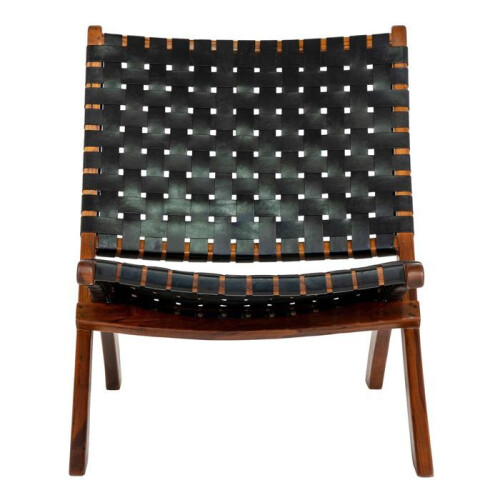 Perugia Leather Armchair, black. 2