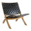 Perugia Leather Armchair, black. 1