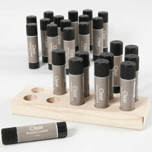 Glue stick - 21g - Transparent - 24 pieces - High quality for paper and cardboard