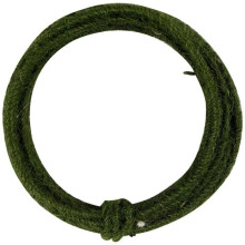 Cuerda de yute armada - Colores a elegir - 2 mm - 3 metros - Verde Bosque