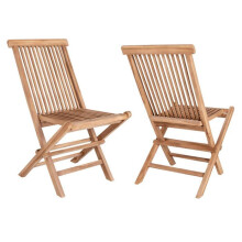 4 Sedie da giardino in teak TOLEDO