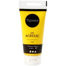 Peinture acrylique mate - Pigment Art Acrylic - - 75 ml Jaune