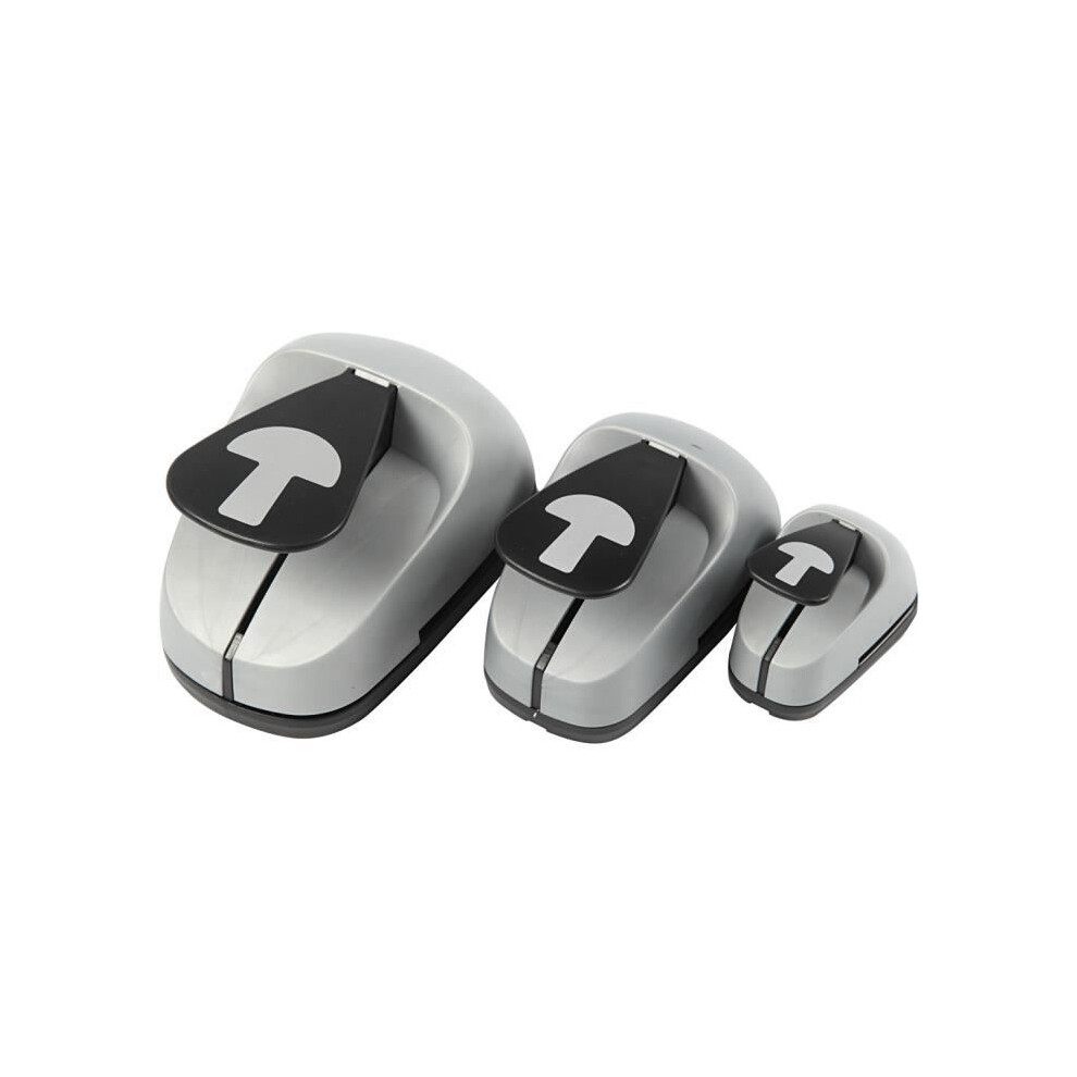 Gray Creotime Number Punches 25/50/75 Mm Mushroom 3 Pcs