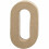 Decorative object - Creative - Number 0 - Papier mâché - 20.5 cm - Brown 1