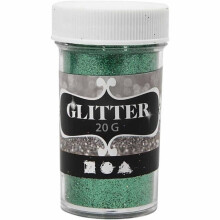 Paillettes finas - Verde - Tarro de 20 g