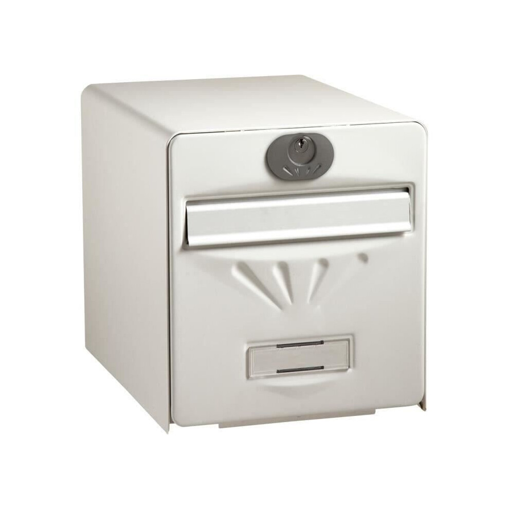 Burg Wachter Coastal Mailbox In Galvanized Steel - 2 Doors - White 3572010516156