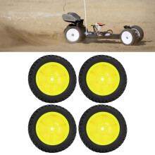 Langlebiger 1/10 RC-Auto Gelbe Räder mit verschleißfesten Gummireifen