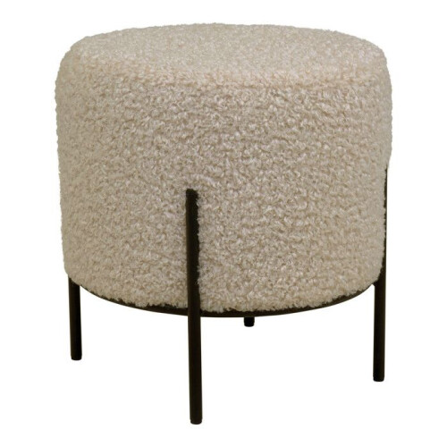 Alford Pouf Imitation Schafsleder Grismarron.