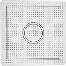 Transparent plate for Midi ironing beads - Square - 14.5 x 14.5 cm