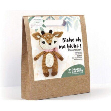 Häkelset - Graine Créative - Reh - 17 cm - 12 Stück - Beige