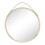 "Wall mirror Ø50cm natural rattan." 1