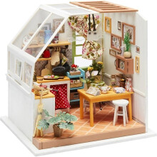 Miniatura DIY - Quarto - H: 18,7 cm - B: 19 cm - 1 peça