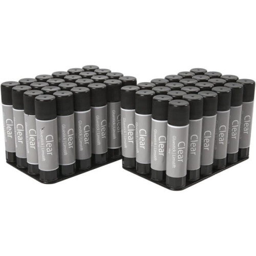 Klebestift - Transparent - 10g - Transparent - 48 Stück