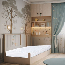 Materasso 90x190 cm, Thermotec, 24cm, memory foam, firmo, indipendenza del letto, lato estate/inverno