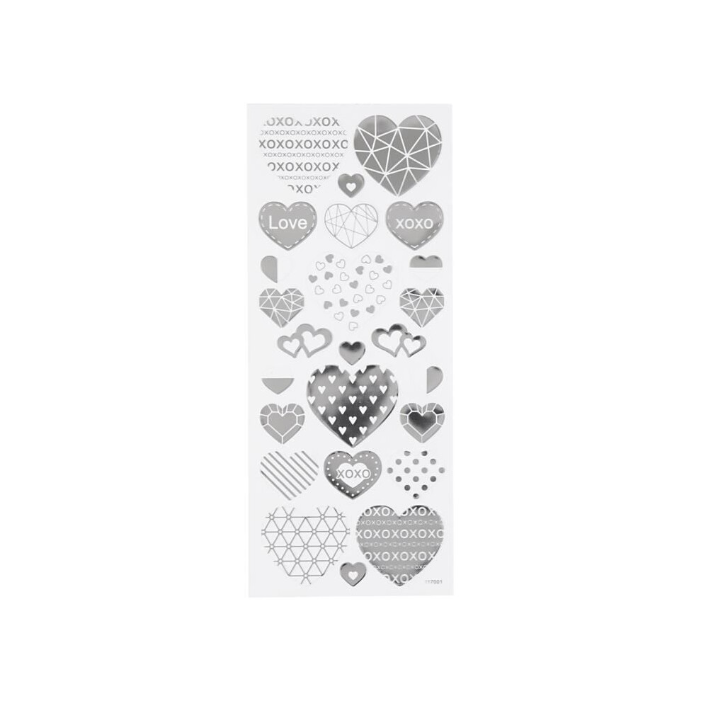 Silver Stickers On Thin And Transparent Plastic Film. Ref 29140
