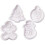 Push Molds - Christmas - 4 pcs - Plastic - Dishwasher safe 1