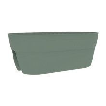 Reiterpflanzgefäß - OSAKA - Kunststoff - Lorbeergrün - 56x30,1xH20,6cm - 19,5L - Einfache Befestigung - EDA