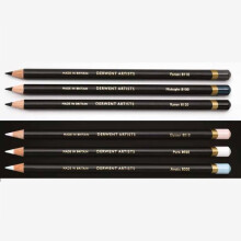 Crayon - Derwent - Artists - Black & White - Metal Box of 6 - High lightfastness