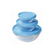 Ciotola - Duralex - Lys - Vetro temperato - 0,9L - Coperchio in polietilene senza BPA