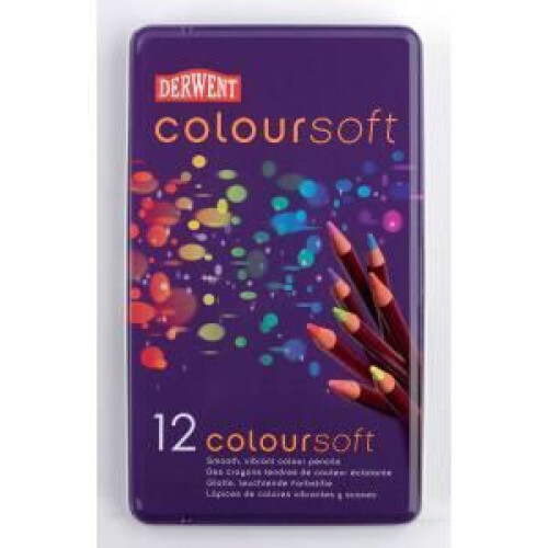 Derwent Cranoni colorati - Derwent - Coloursoft - Set di 12 - Morbidezza - Assortiti