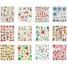 Livro de autocolantes - Natal - 15x16,5 cm - 2x12 folhas - Para crianças - Misto