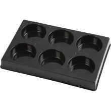 Plastic palette with 6 compartments for gouache. ref 34590