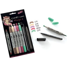Feutres Multiliner Manga 3 - COPIC - Ciao - Lotto di 5 - Indelebile - Opaque - Misto