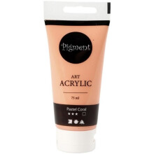 Matta akryylimaali - Pigment Art Akryyli - 75 ml Koralli Pastelli
