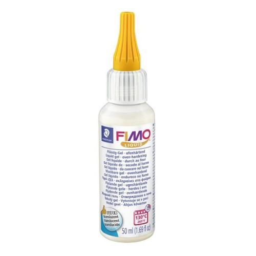 Polymer clay - FIMO - Transparent liquid 50ml - Flexible - Translucent - Multi-purpose