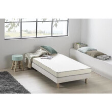 Materasso in schiuma 90 x 200 cm - DEKO DREAM Kietoa - Confortevole fermo - Spessore 12 cm - Consegna arrotolato